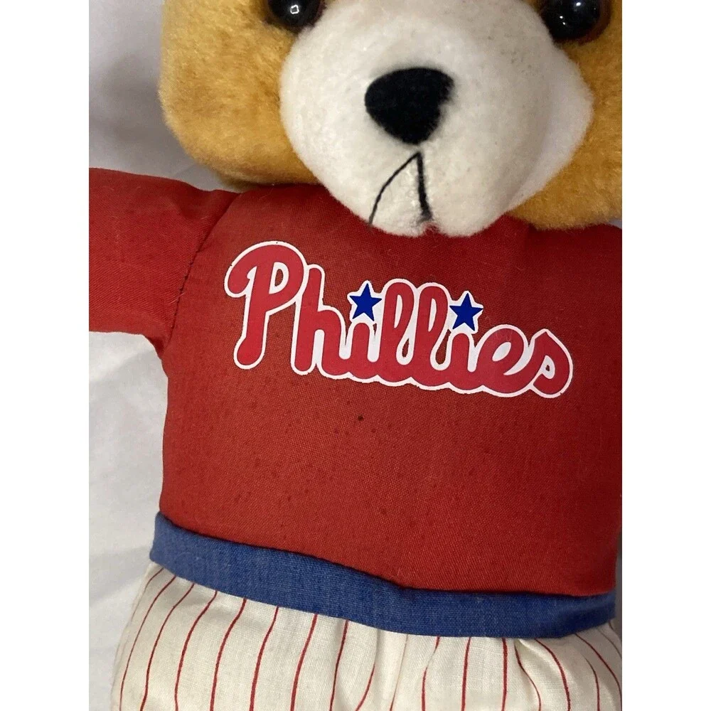 Play-By-Play Phillies Plush Teddy Bear w/ Hat, Shirt, Pants MLB Merchandise